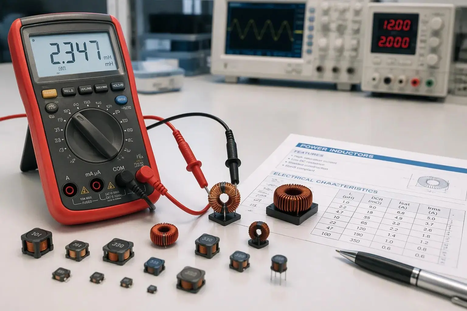 Param&egrave;tres &eacute;lectriques cl&eacute;s &agrave; sp&eacute;cifier lors de la commande d'inducteurs OEM/ODM